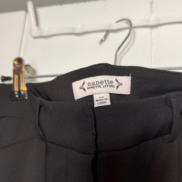 NWT Beautiful Nanette Lepore Classic Black Dress Pants with a Quality Feel - Picture 2 of 8